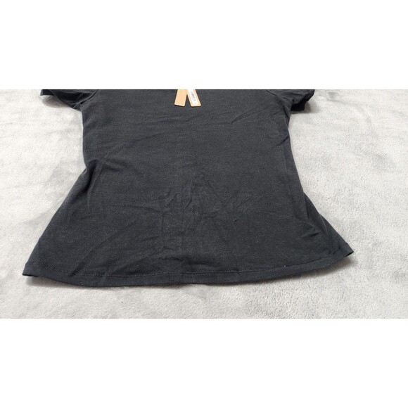 NWT SKIMS Medium Soot Black Cotton Jersey T-Shirt AP-TSH-0638 - Picture 3 of 8